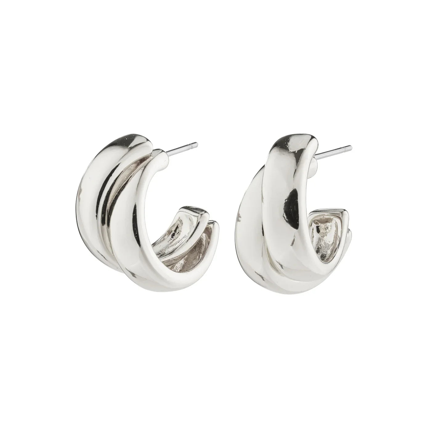 ORIT RECYCLED EARRINGS SILVER PLATED