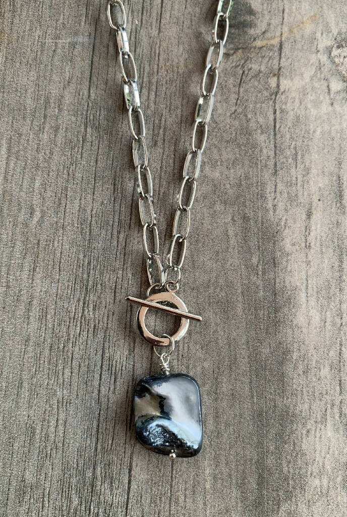 Mother of Pearl chain necklace