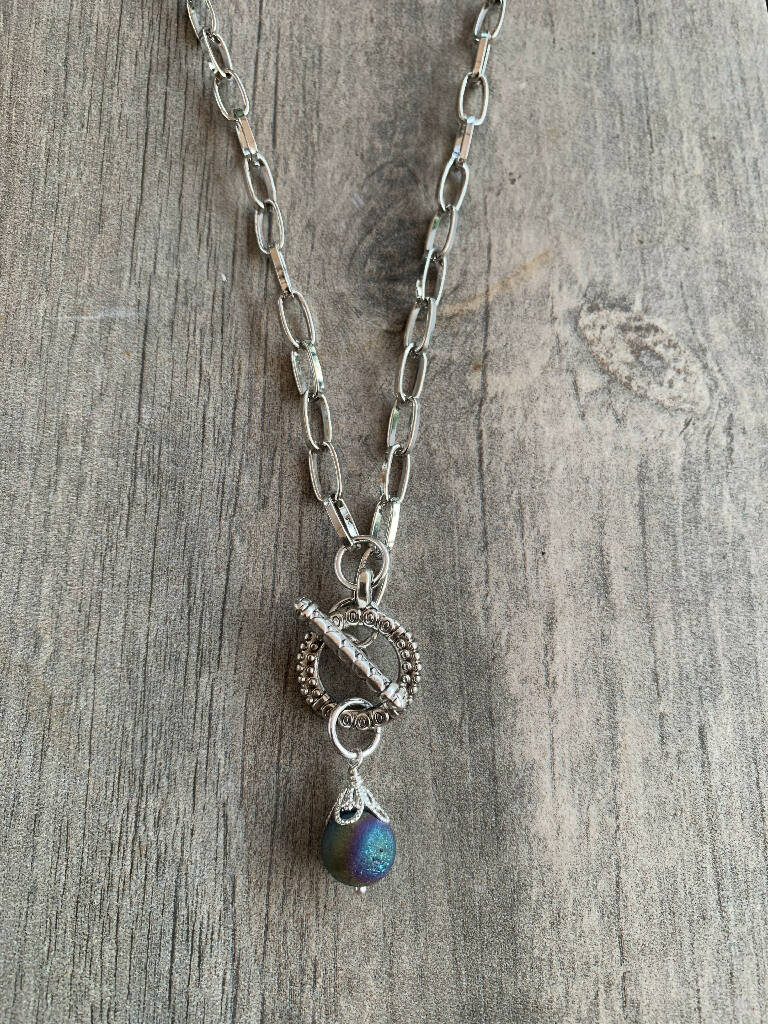 Druzy chain necklace