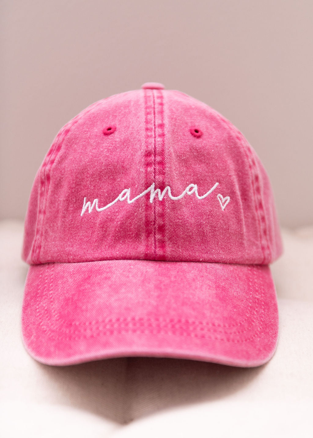 FLASH SALE - Mama Script Baseball Hat - Pink
