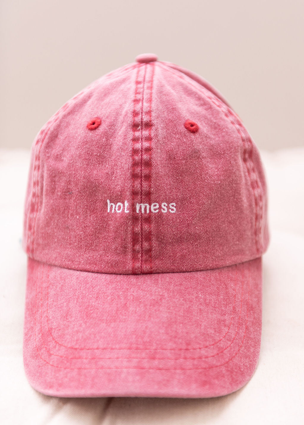 Hot Mess Baseball Hat - Wine
