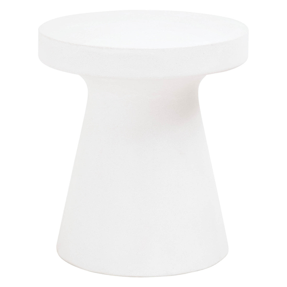 Tack Ivory Concrete Accent Table