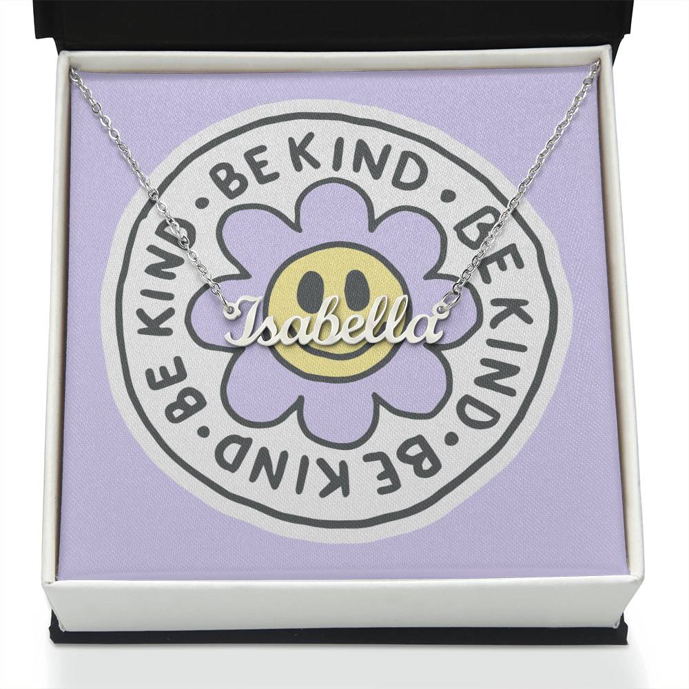 Be Kind Personalized Name Necklace