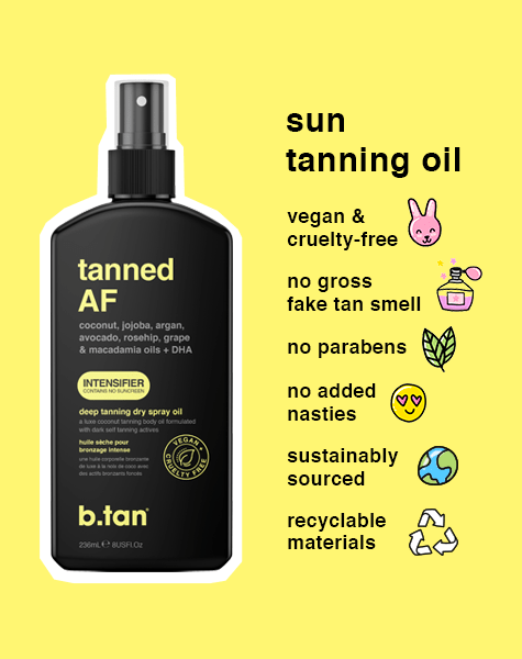 b.tan tanned AF Outdoor Oil Spray