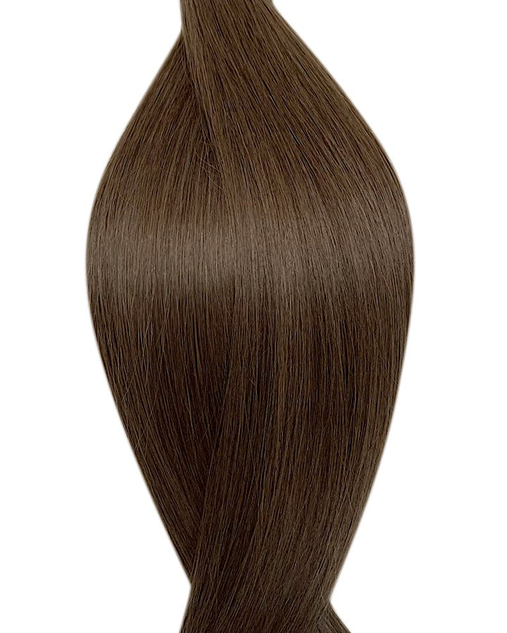 Frosted Chocolate Nano Ring Hair Extensions #7