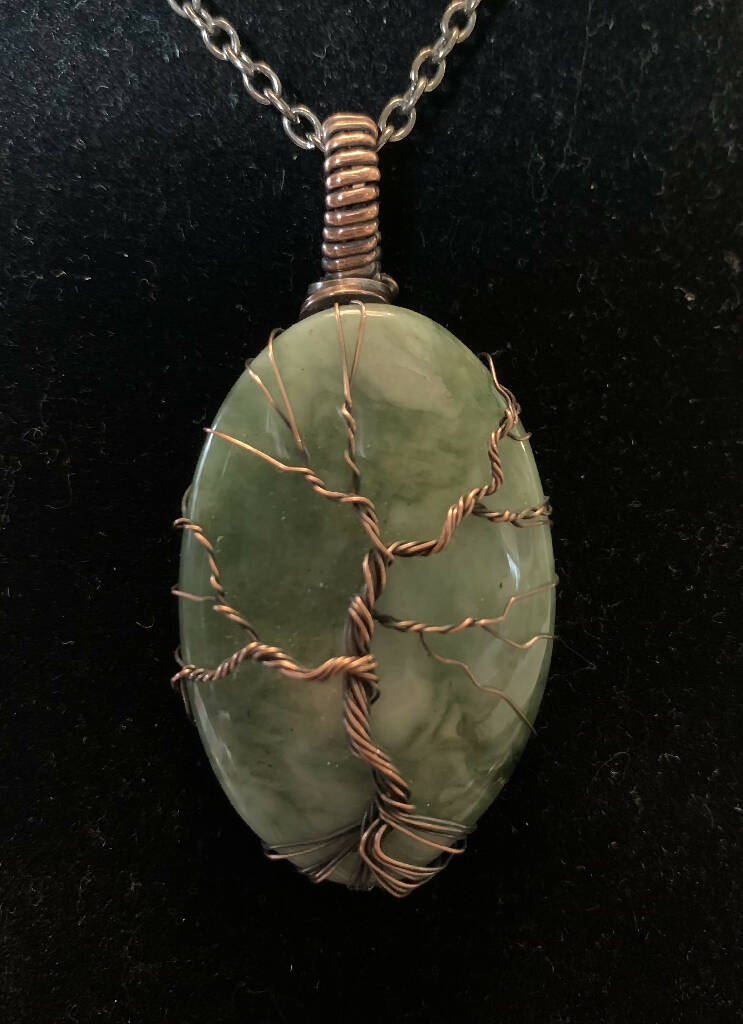 Moss agate tree of life