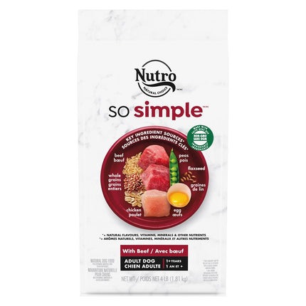 NUTRO So Simple Adult Beef Recipe 4LB