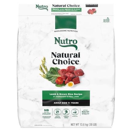 NUTRO Natural Choice Adult Dog Lamb & Rice 30LB