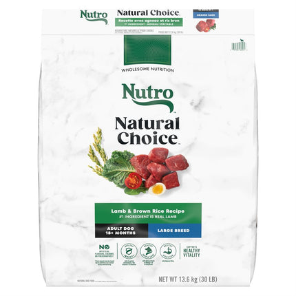 NUTRO Natural Choice Large Breed Adult Dog Lamb & Rice 30LB