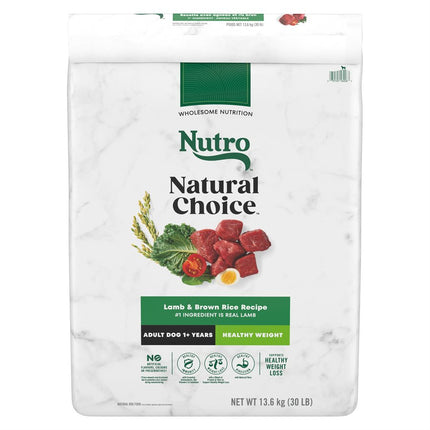 NUTRO Natural Choice Adult Dog Lite Weight Loss Lamb & Rice 30LB
