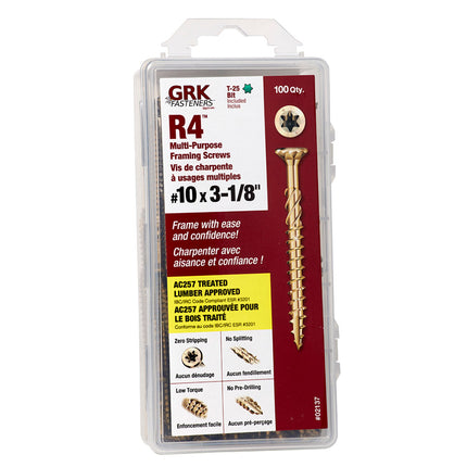 10 X 3-1/8" R4 GRK Screw (Qty: 100)