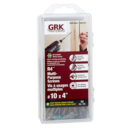 10 X 4" R4 GRK Screw (Qty: 50)
