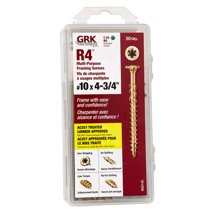10 X 4-3/4" R4 GRK Screw (Qty: 50)