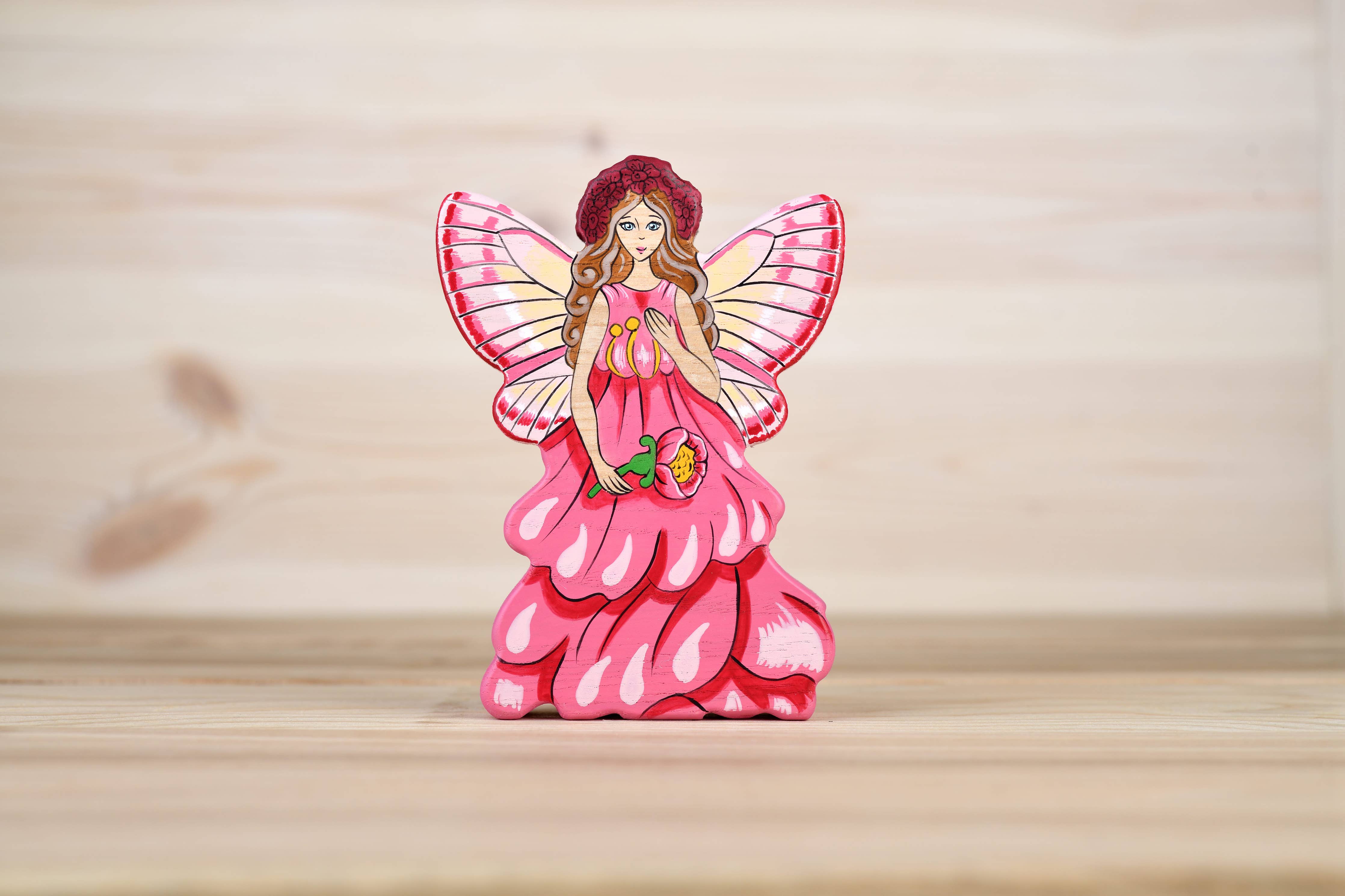 Wooden Big Fairy figurine legendary creature