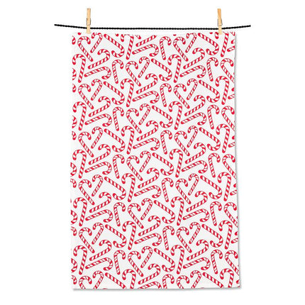Candy Cane Dish & Towel Set