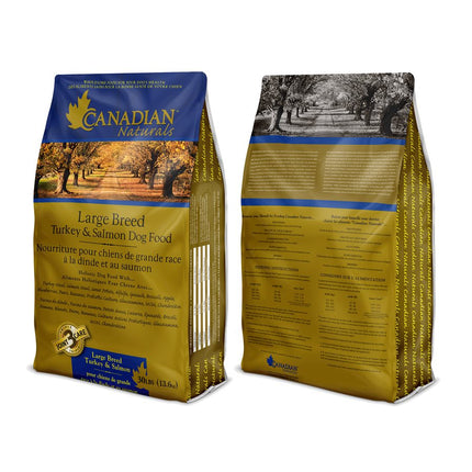 Canadian Naturals Large Breed Dog Turkey & Salmon 15LB