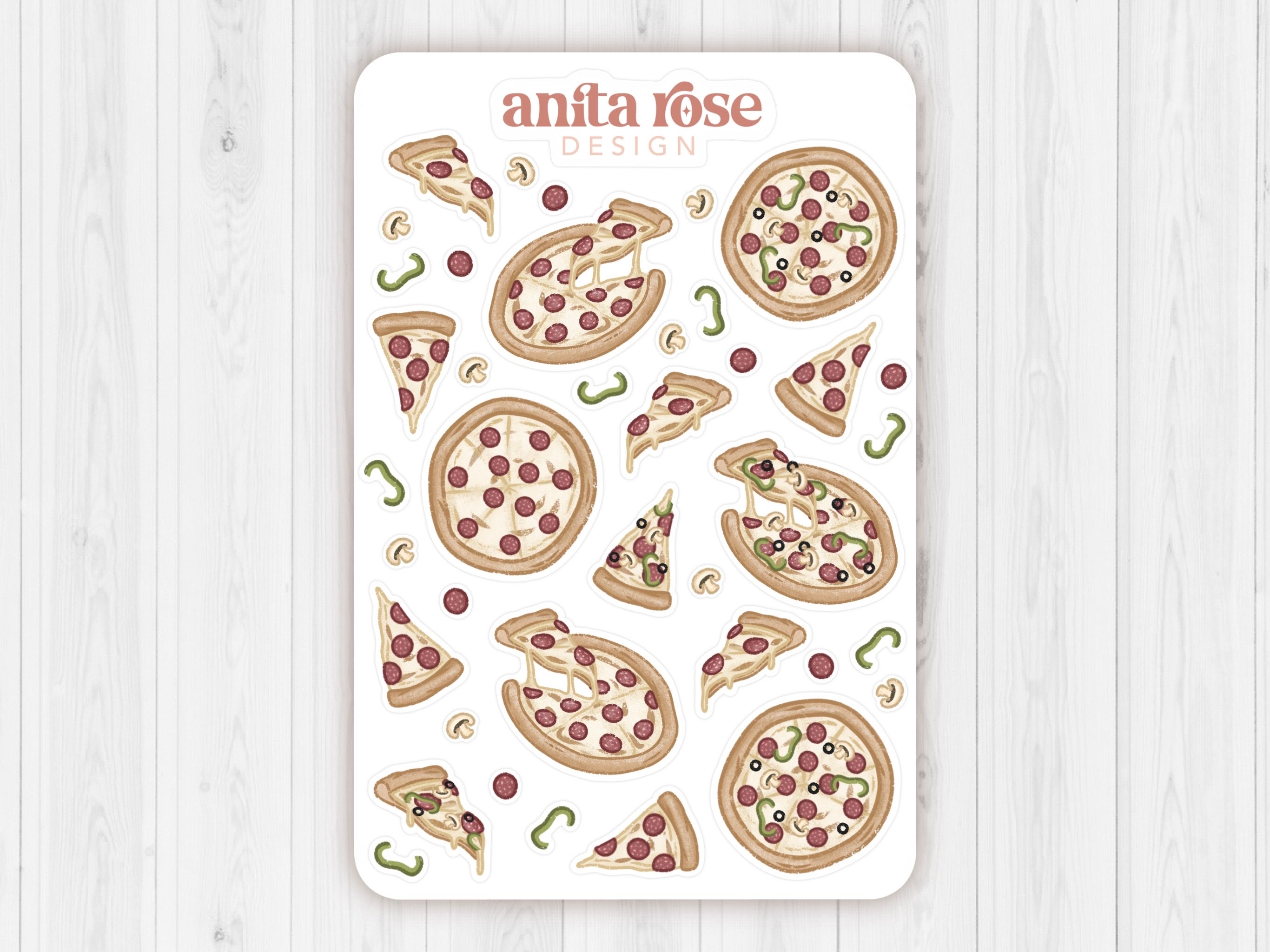 Pizza Party Sticker Sheet