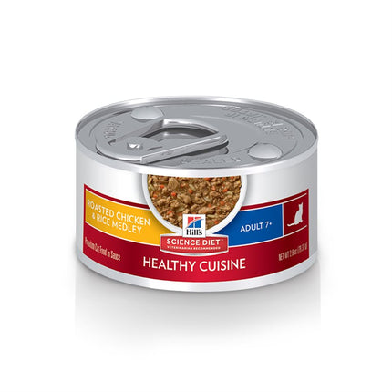Hill's Science Diet Senior 7+ Healthy Cuisine Cat Roasted Chicken & Rice 24 / 2.8oz