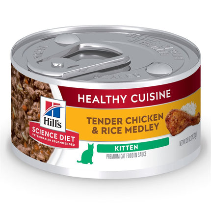 Hill's Science Diet Healthy Cuisine Kitten Roasted Chicken & Rice 24 / 2.8oz