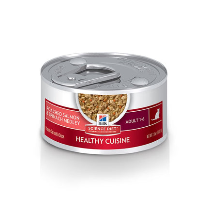 Hill's Science Diet Healthy Cuisine Cat Poached Salmon & Spinach 24 / 2.8oz