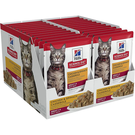 Hill's Science Diet Cat Chicken & Spinach Pouch 24 / 2.8oz