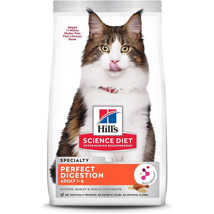 Hill's Science Diet Perfect Digestion Cat Chicken Barley & Whole Oats 6LB