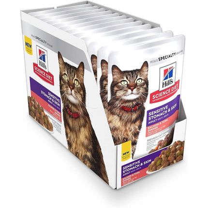 Hill's Science Diet Sensitive Stomach & Skin Cat Salmon & Tuna 24 / 2.8oz
