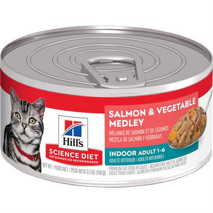 Hill's Science Diet Indoor Cat Salmon & Vegetable Medley 24 / 5.5oz