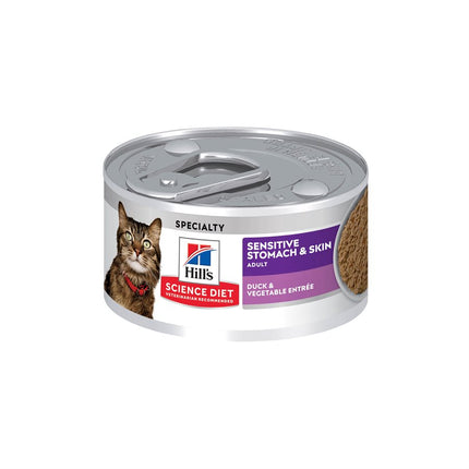 Hill's Science Diet Adult Cat Sensitive Stomach & Sensitive Skin Duck 24 / 2.9oz