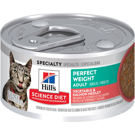 Hill's Science Diet Cat Perfect Weight Vegetable & Salmon Medley 24 / 2.9oz