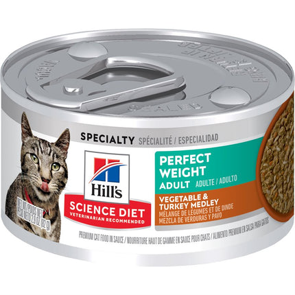 Hill's Science Diet Cat Perfect Weight Vegetable & Turkey Medley 24 / 2.9oz