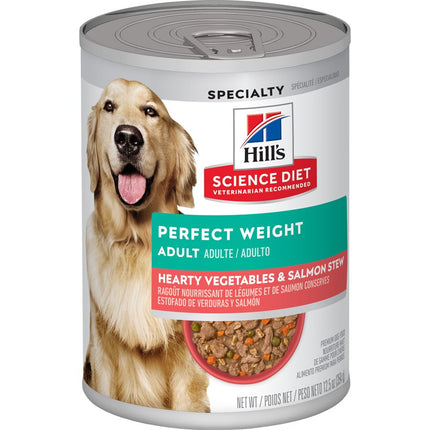 Hill's Science Diet Dog Perfect Weight Hearty Vegetables & Salmon Stew 12 / 13oz