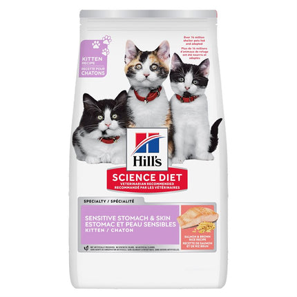 Hill's Science Diet Kitten Sensitive Stomach & Skin Salmon & Brown Rice 6LB