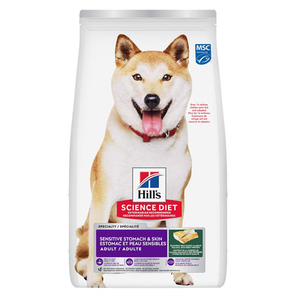 Hill's Science Diet Adult Sensitive Stomach & Skin Pollock Meal Barley & Insect Meal 12LB