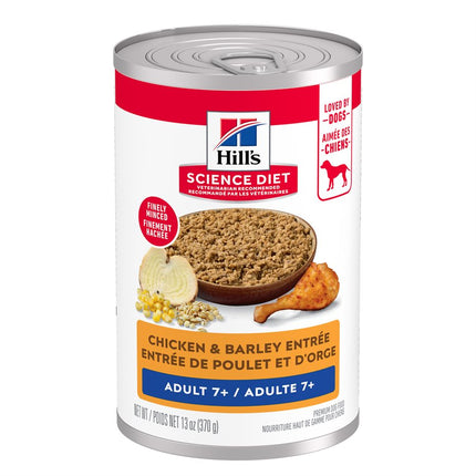 Hill's Science Diet Senior 7+ Dog Chicken & Barley Entrée 12 / 13oz