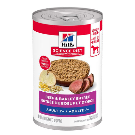 Hill's Science Diet Senior 7+ Dog Beef & Barley Entrée 12 / 13oz