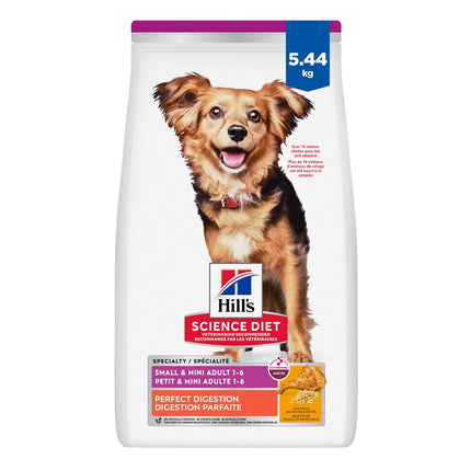 Hill's Science Diet Dog Perfect Digestion Small & Mini Chicken & Rice 12 LB