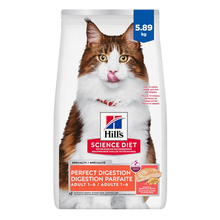 Hill's Science Diet Perfect Digestion Cat Salmon Brown Rice & Whole Oats 13LB