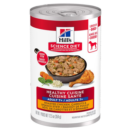 Hill's Science Diet Senior 7+ Healthy Cuisine Dog Chicken Carrots & Spinach 12 / 12.5oz