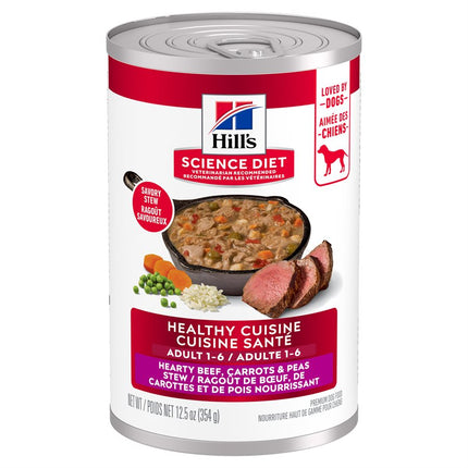 Hill's Science Diet Healthy Cuisine Dog Beef Carrots & Peas 12 / 12.5oz