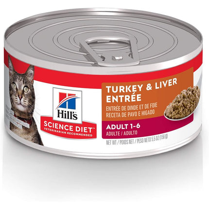 Hill's Science Diet Cat Turkey & Liver Entrée 24 / 5.5oz