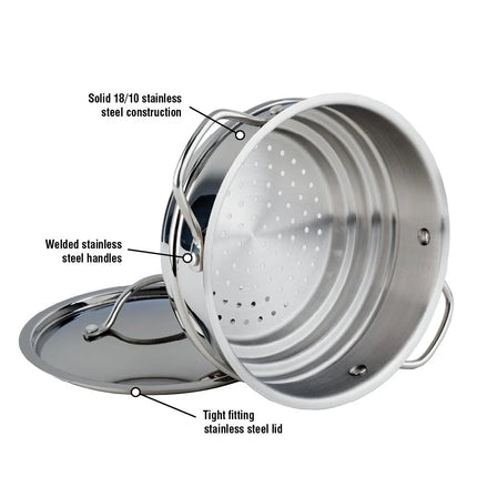 Meyer Classic Stainless Steel Steamer 2.7L- Made in Canada