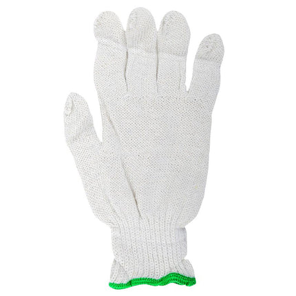 Gloves Knitted Cotton Green Large