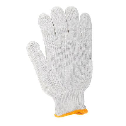 Cotton Nib Gloves MED Yellow