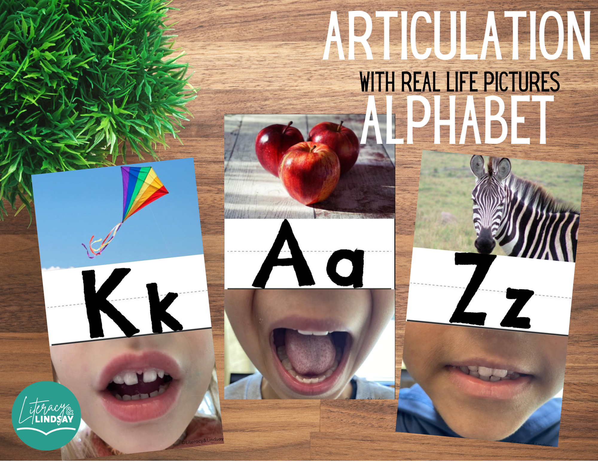 Articulation Alphabet - with real pictures