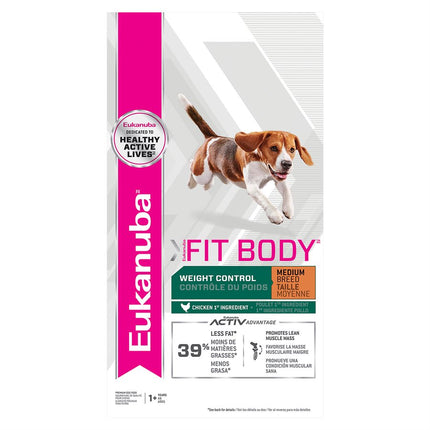 EUKANUBA Fit Body Weight Control Medium Breed 28LBS