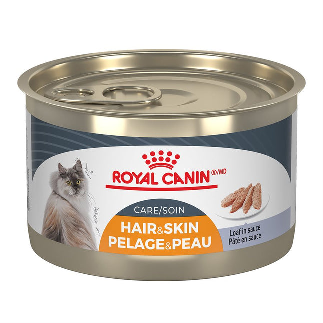 Royal Canin Feline Care Nutrition Hair & Skin Care Loaf in Sauce Cat 24 / 5.1oz