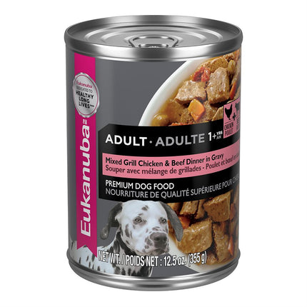 EUKANUBA Adult Mixed Grill Chicken & Beef Dinner in Gravy 12 / 12.5oz