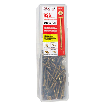 5/16" X 3-1/8" RSS GRK Screw (Qty: 100)
