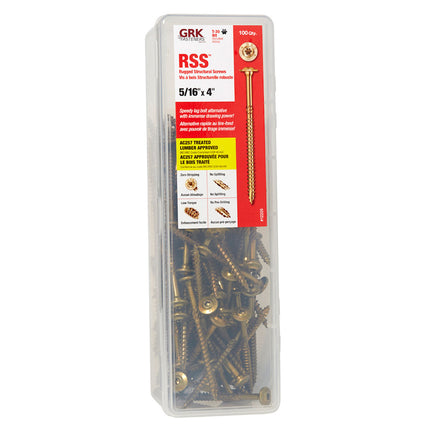 5/16" X 4" RSS GRK Screw (Qty: 100)